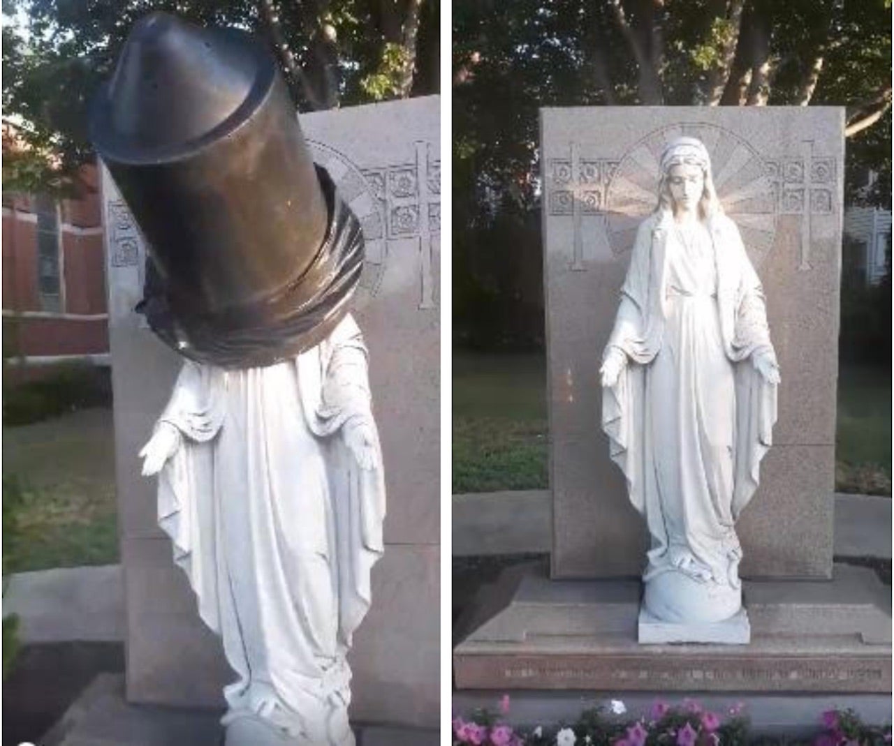 Woman converted into statue part fan compilation