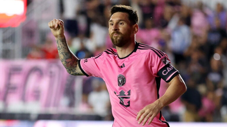 Will Lionel Messi play on the turf at Gillette Stadium?