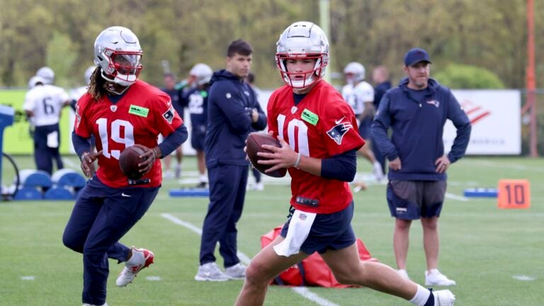 What Drake Maye is working on at Patriots rookie minicamp