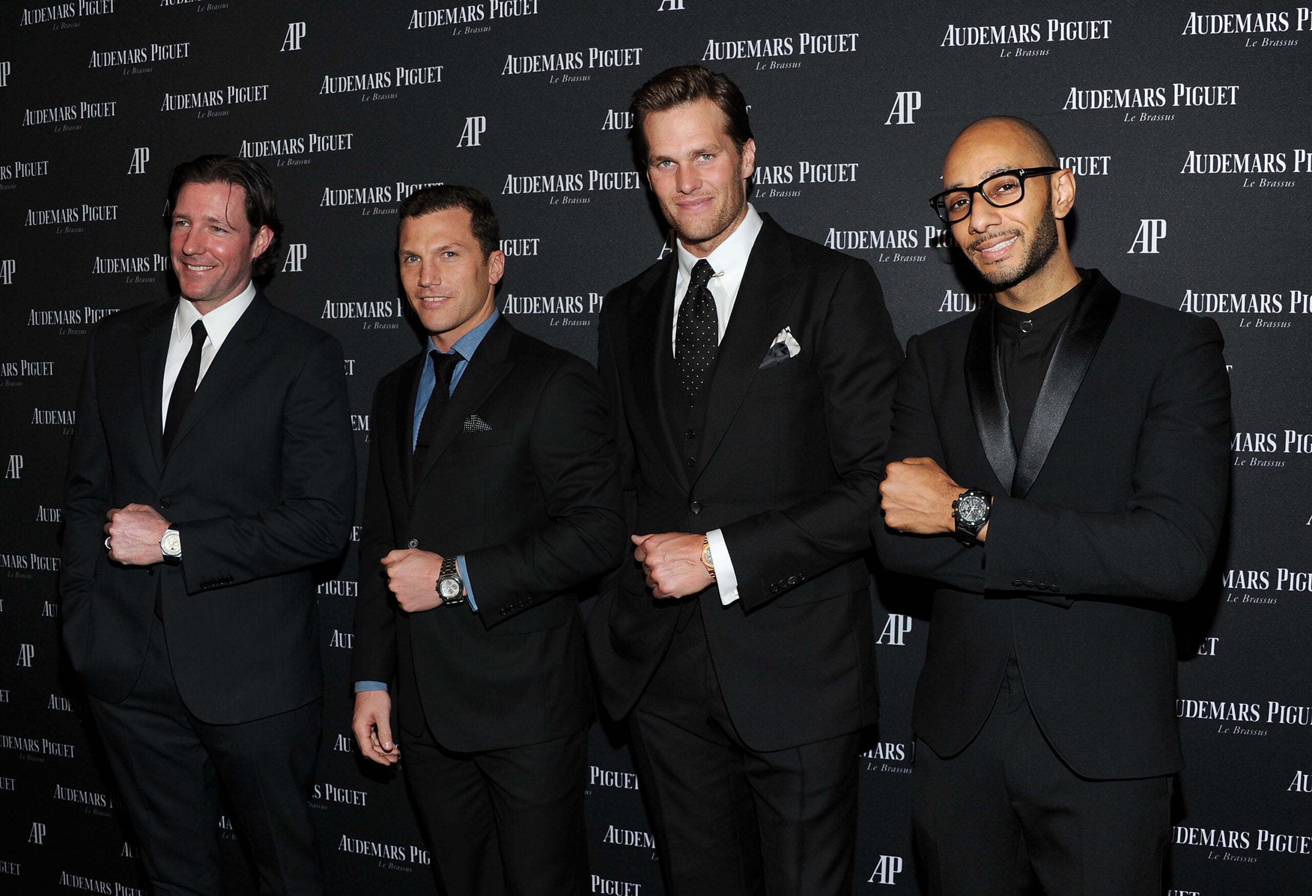 Tom Brady Swizz Beatz and friends attend a bash for Royal Oak