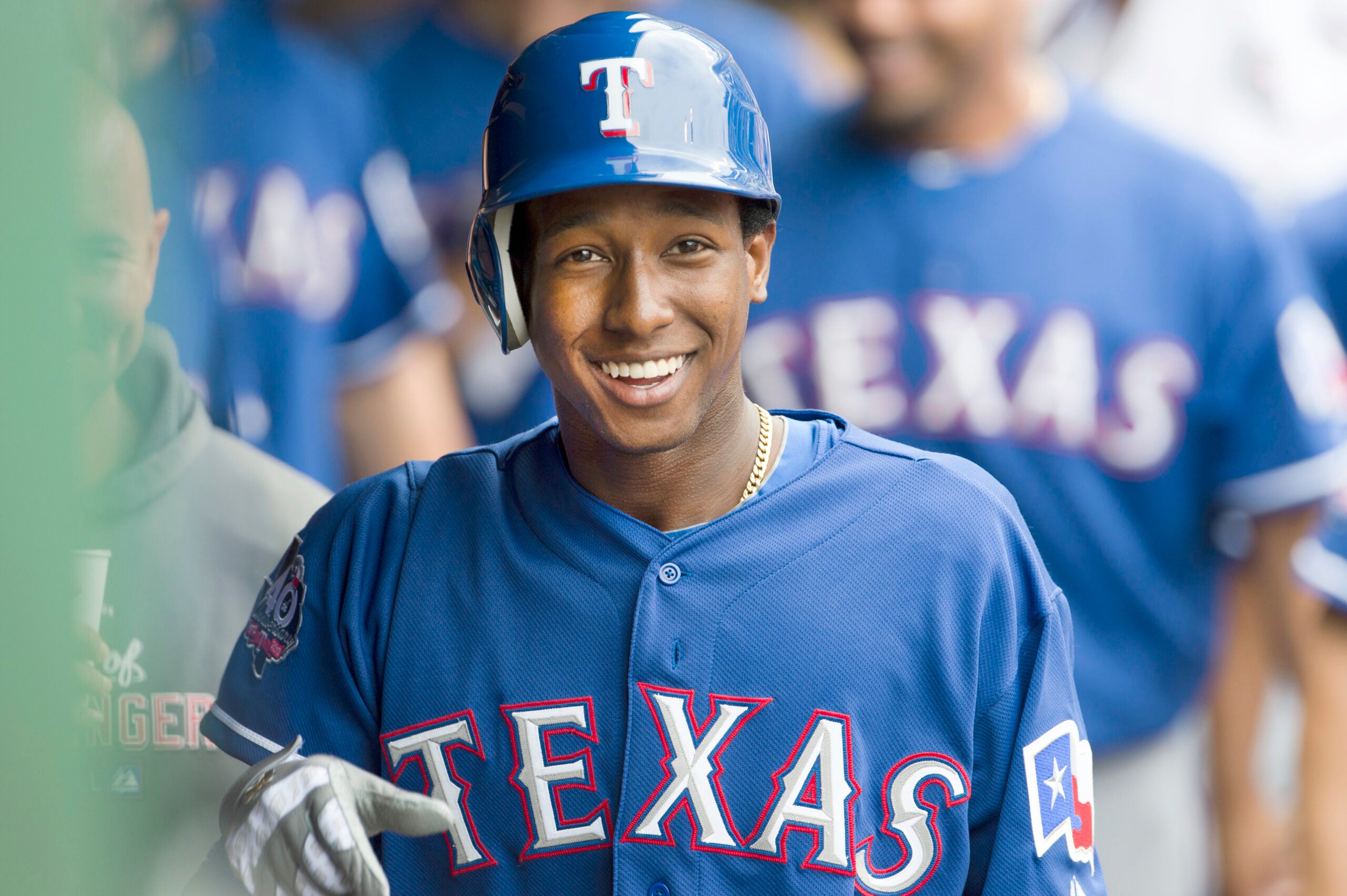 Jurickson Profar of the Colorado Rockies prepares for a game against  News Photo - Getty Images