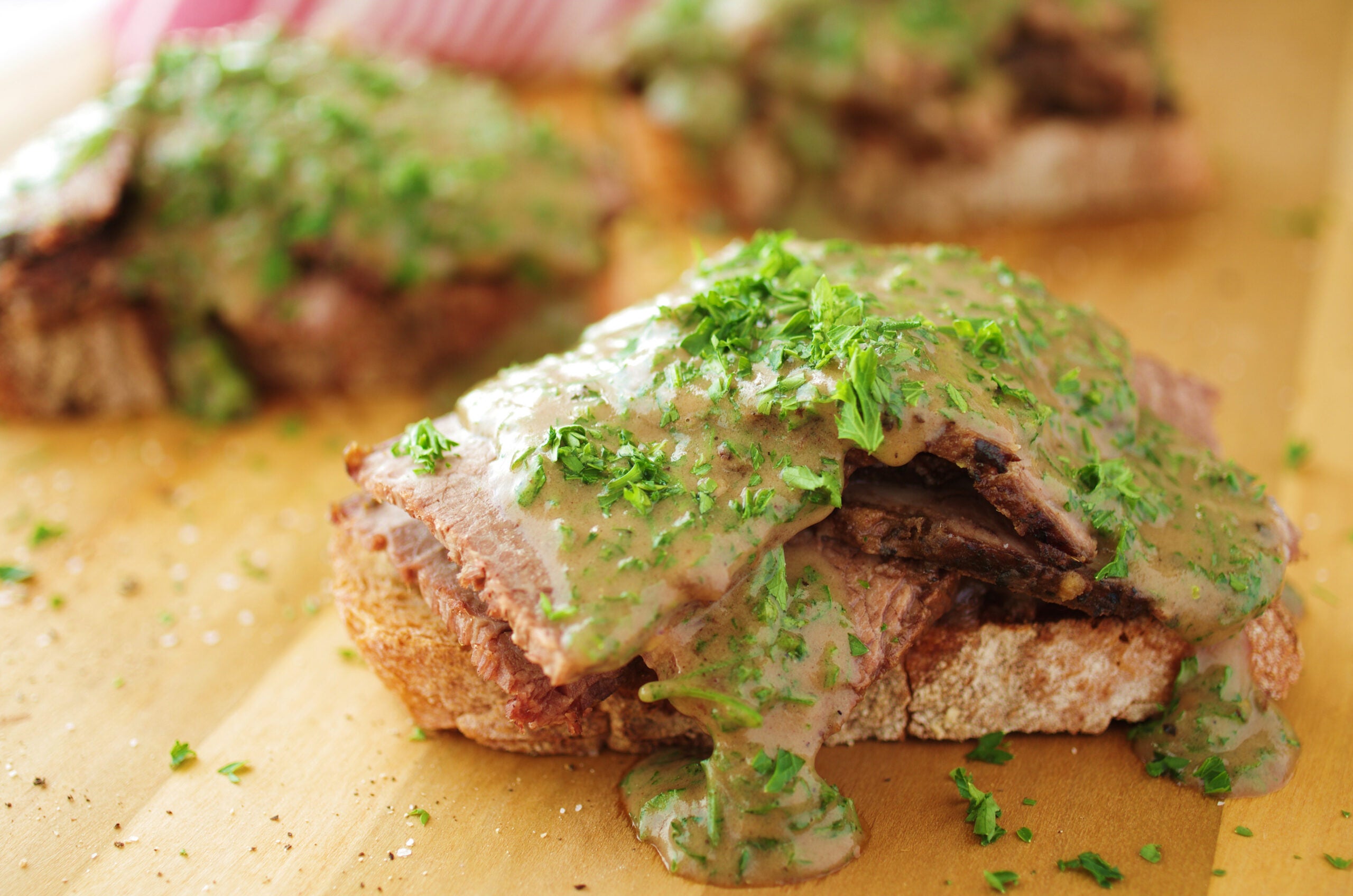 Recipe for creamed beef on toast