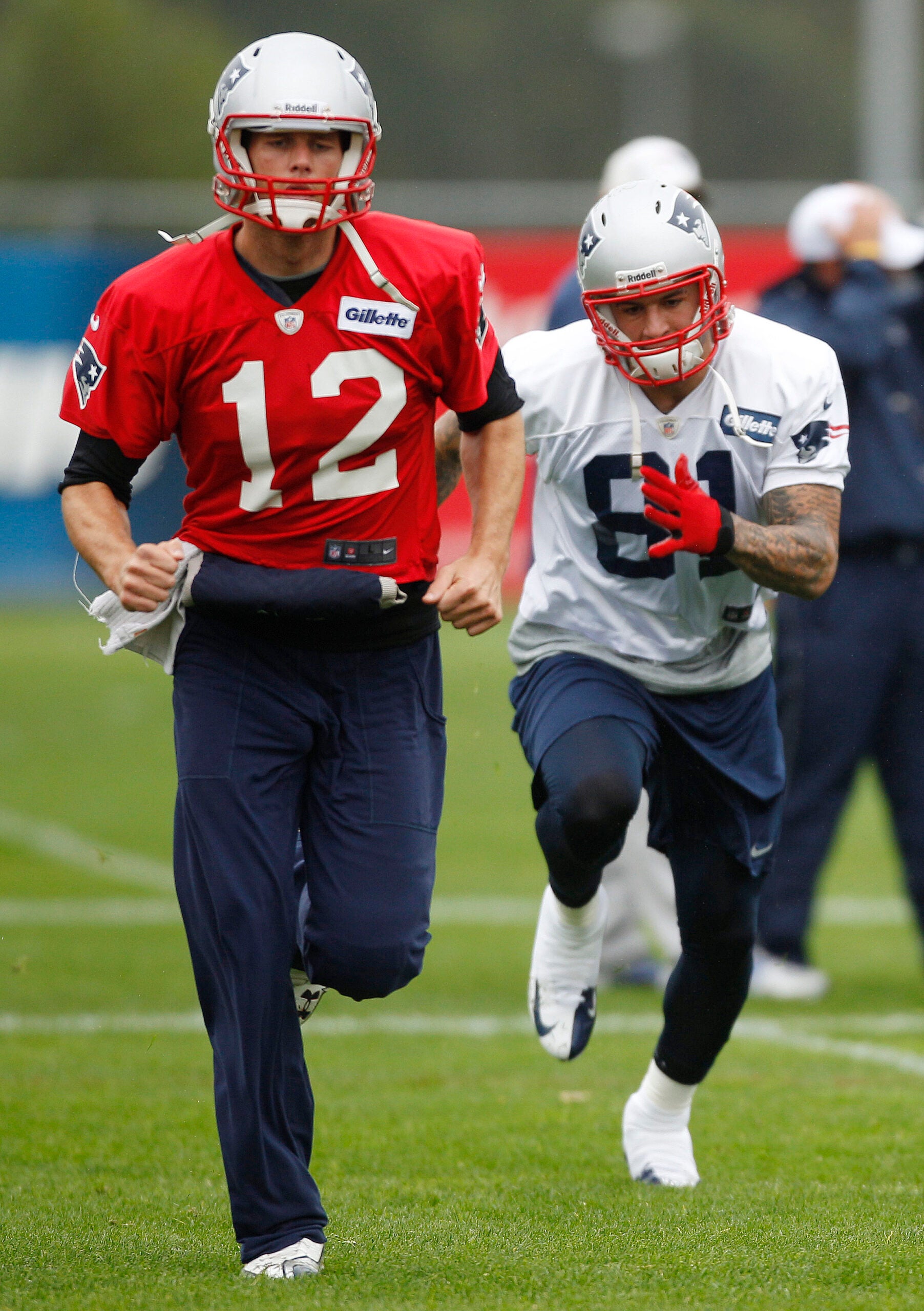 Aaron Hernandez Developing as Top Receiving Option for Tom Brady 