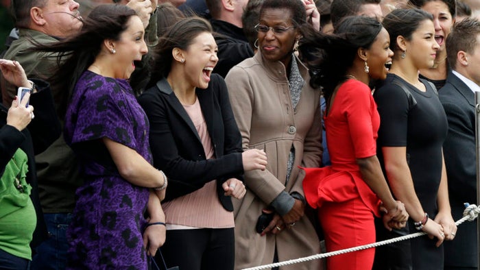 Aly Raisman and friends visit the White House