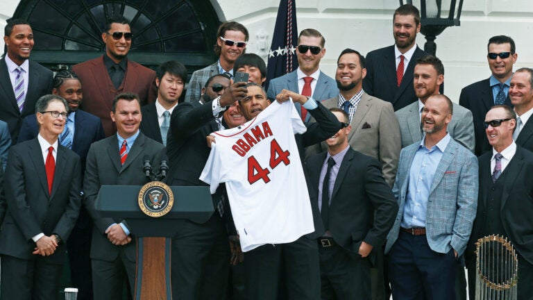 Red Sox visit the White House