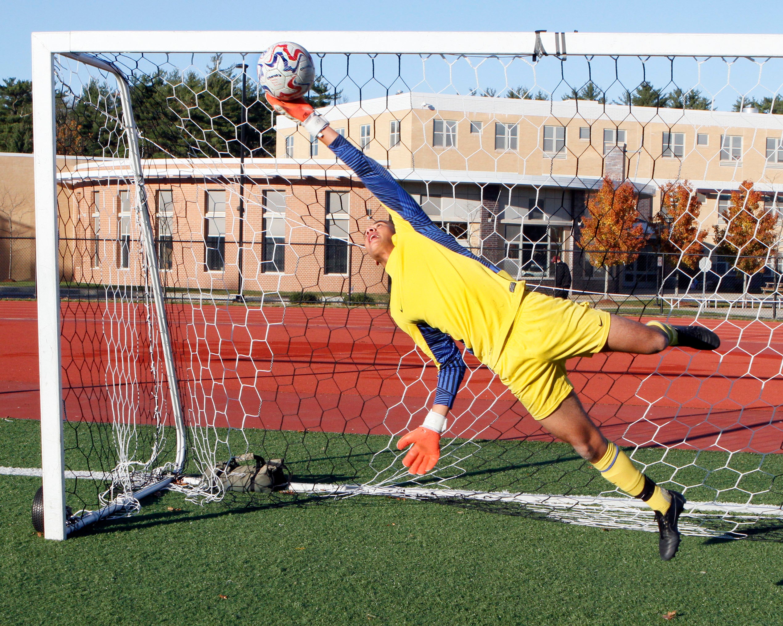 Lucas Rezende-Verge quickly emerged as a keeper for Weymouth High soccer