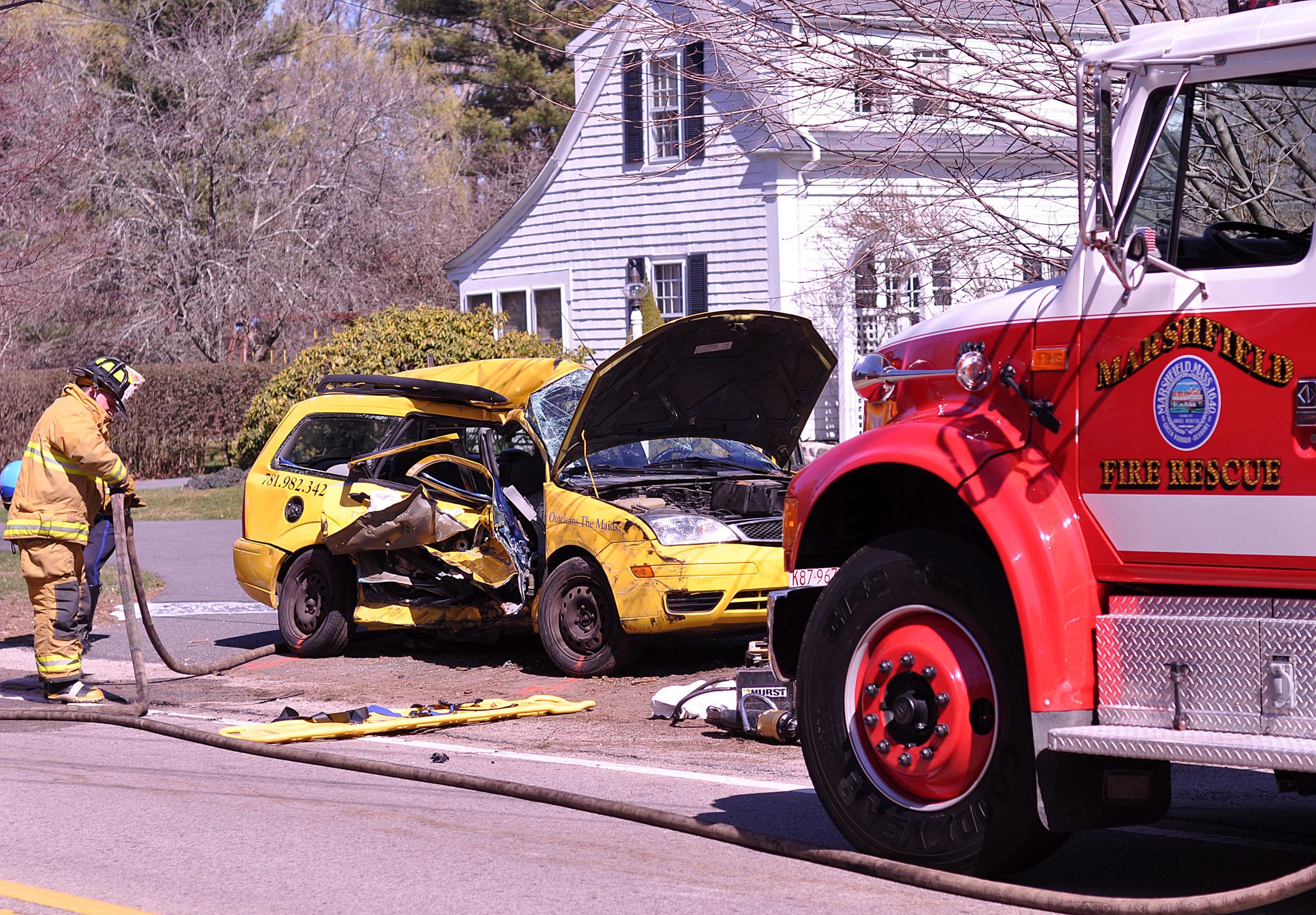 Marshfield authorities investigating crash involving school bus; two