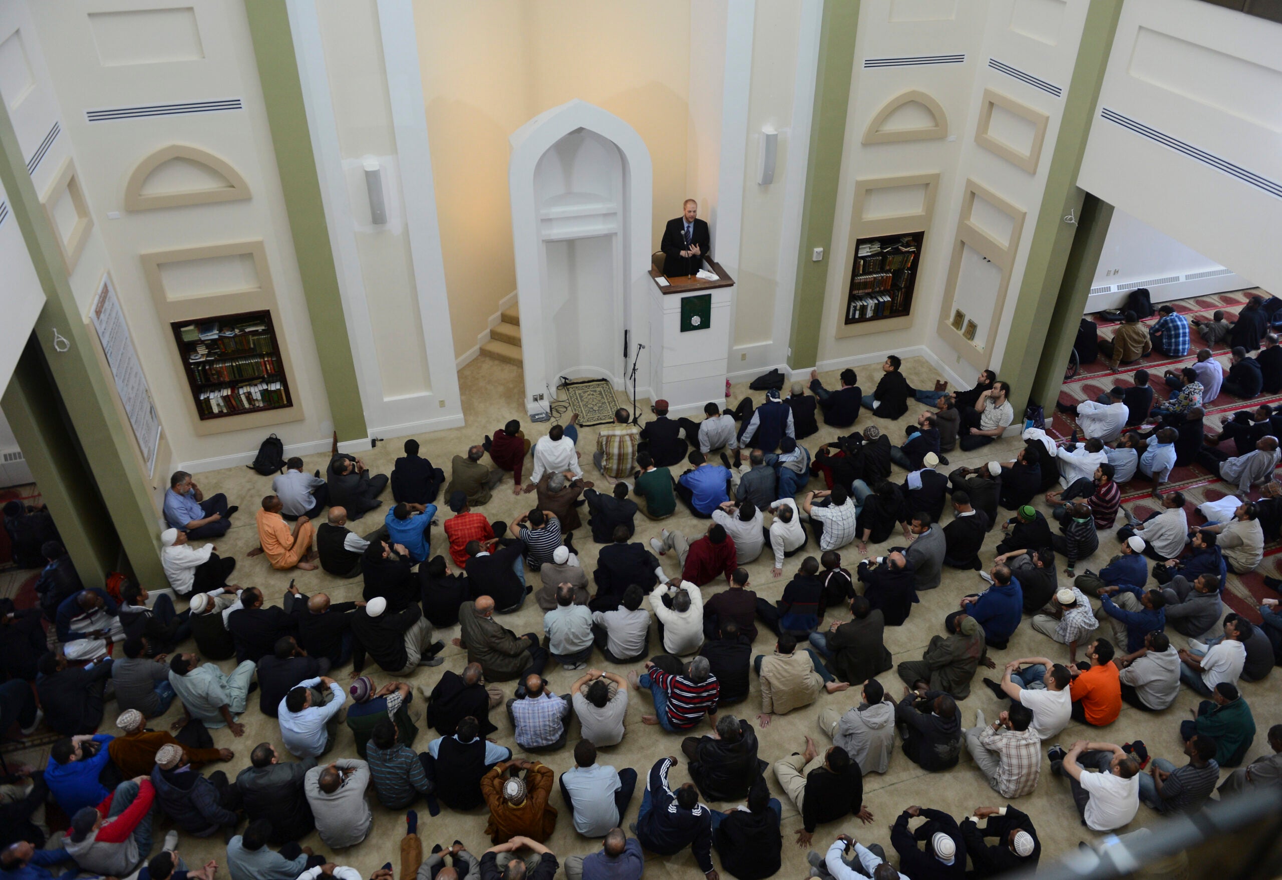 Boston Muslims gather for Friday prayer, saddened, shaken, indignant