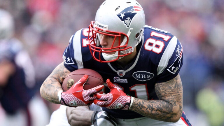 Aaron Hernandez's Final Game Ever Played (2012 AFC Championship) 
