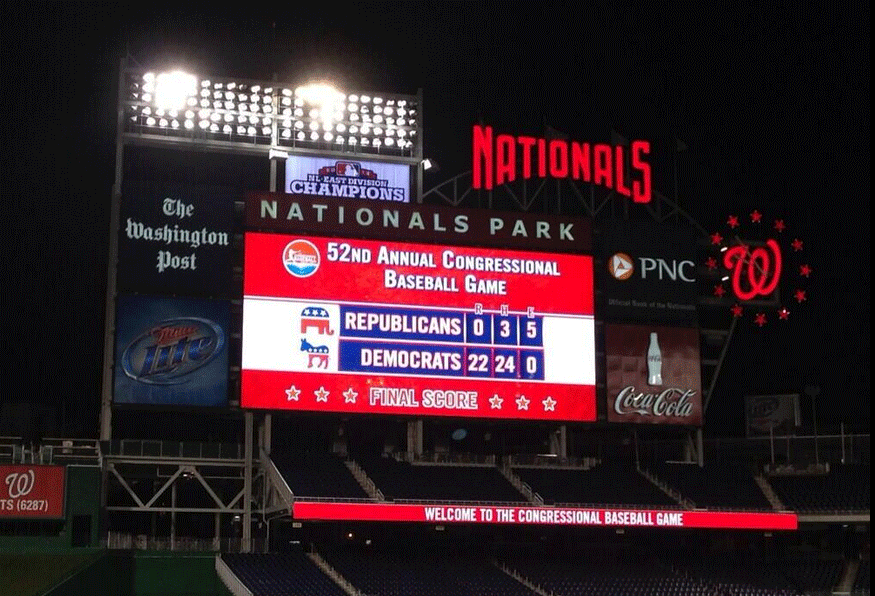 Democrats And Republicans Fight It Out...On The Baseball Field