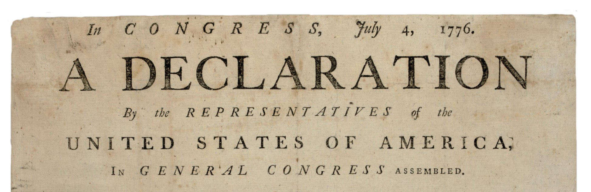 Typo declaration deals of independence