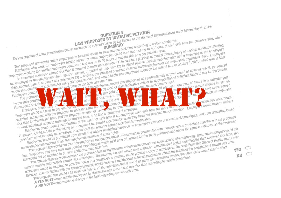 The 2014 Massachusetts Ballot Questions Explained In Plain English