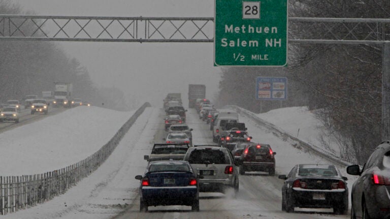 Traffic Methuen Snowstorm