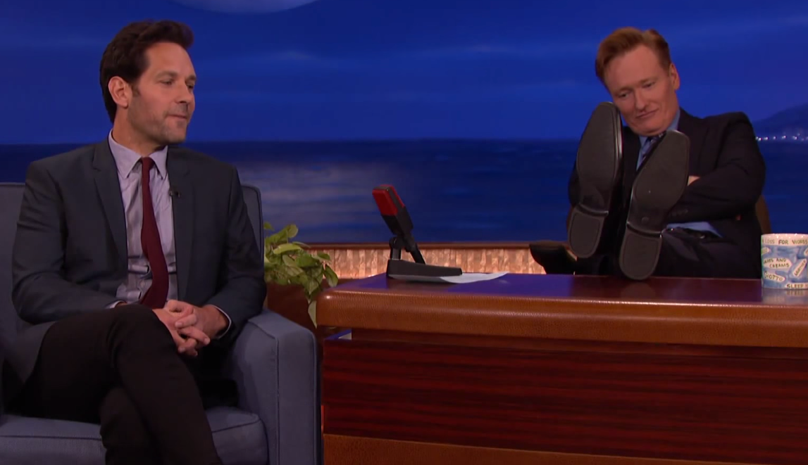 Paul Rudd pulls his 'Mac & Me' Rickroll on Conan one last time