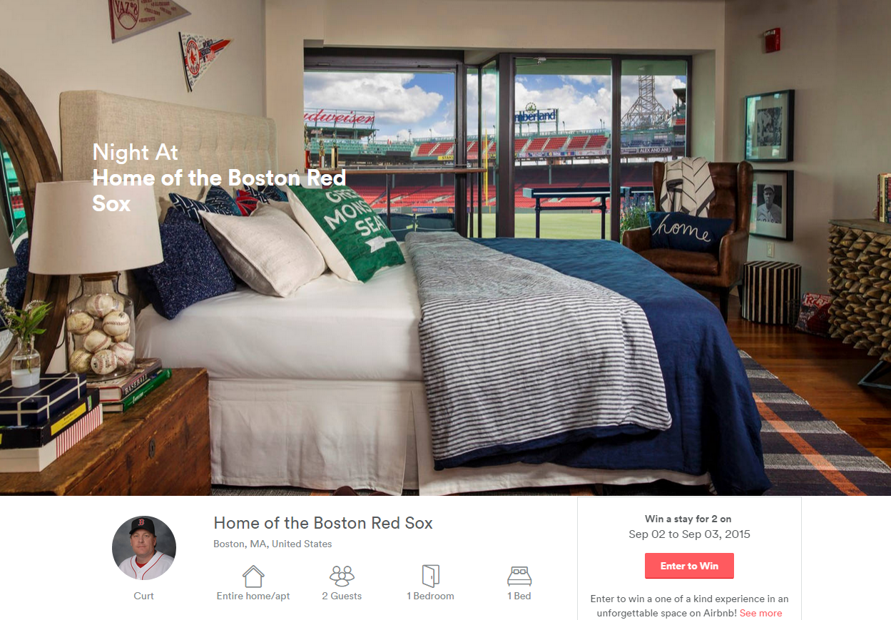 Photos: What a bedroom inside Fenway Park looks like