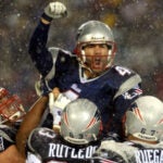 Adam Vinatieri after the Snow Game against the Raiders.