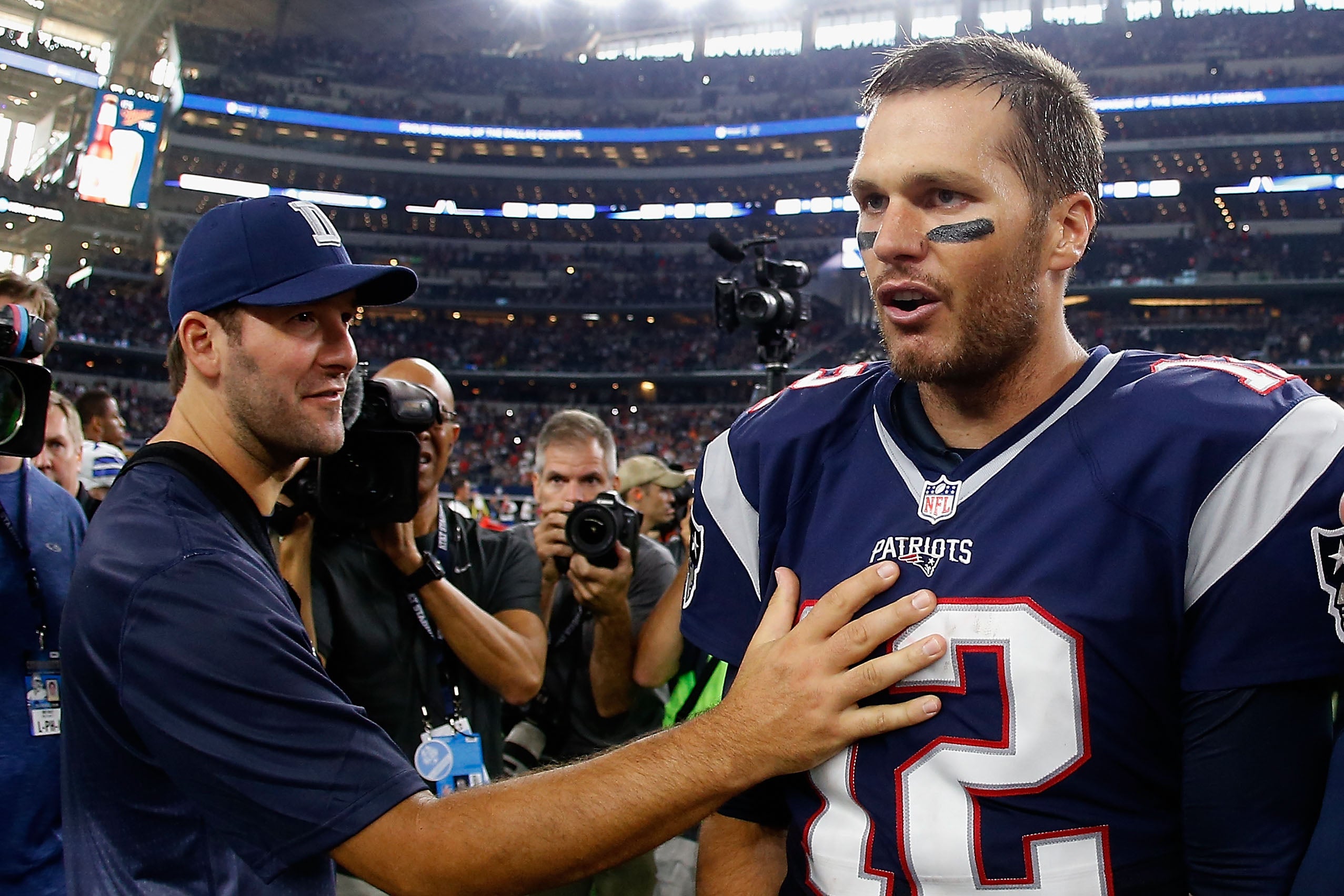 Tony Romo's first official Pass in the nfl called by Brad