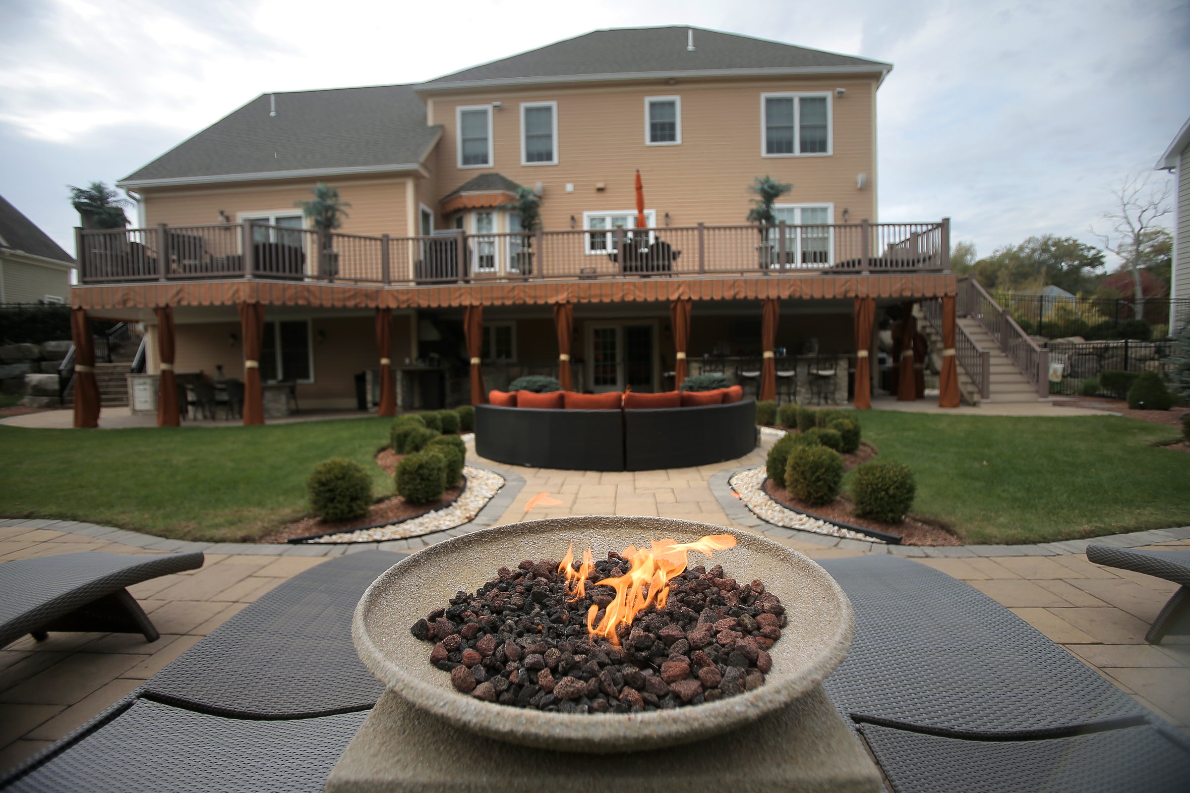 Saugus home with a backyard kitchen fit for a grilling aficionado