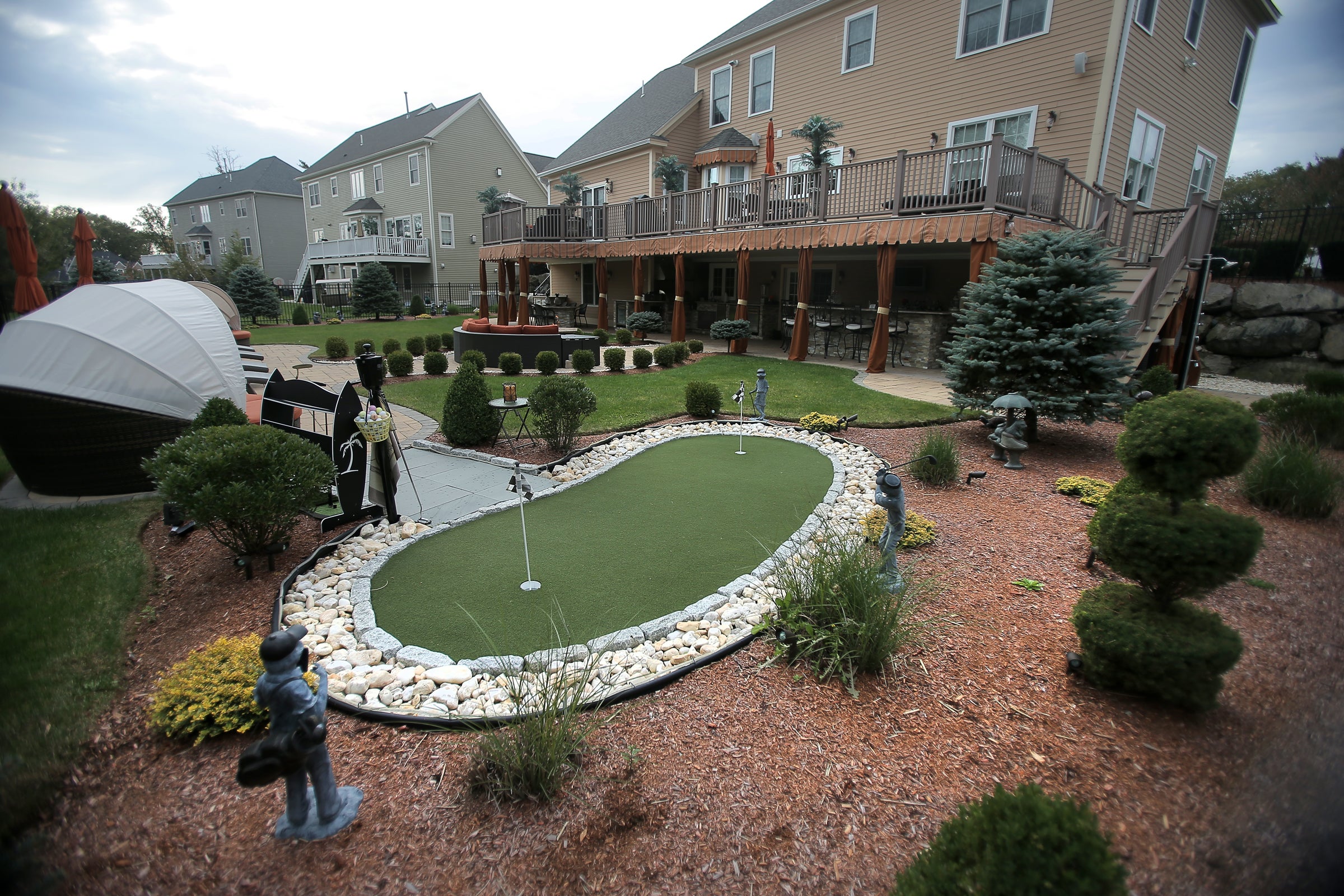 Saugus home with a backyard kitchen fit for a grilling aficionado