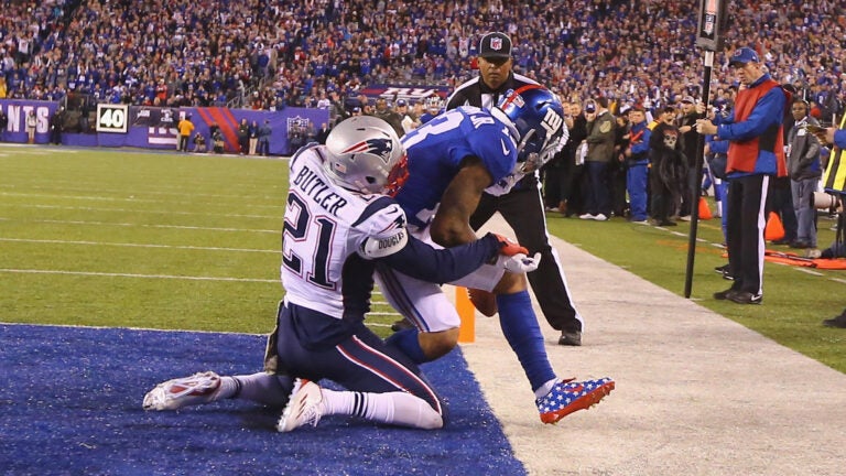 A general view of the New York Giants end zone logo during the News  Photo - Getty Images