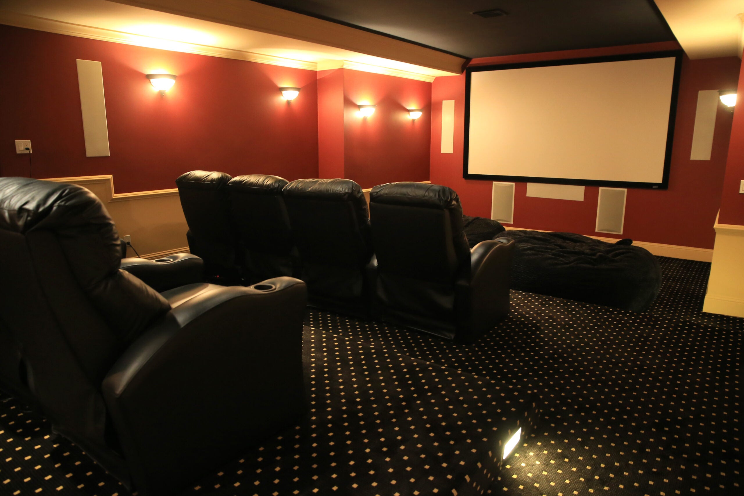 Home of the week: Stone-faced Colonial with a home movie theater ...