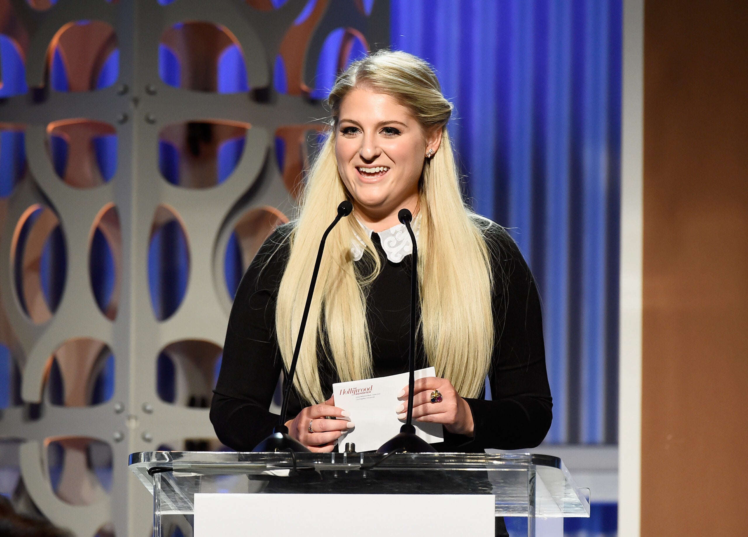 Meghan Trainor surprises three high school girls with scholarships