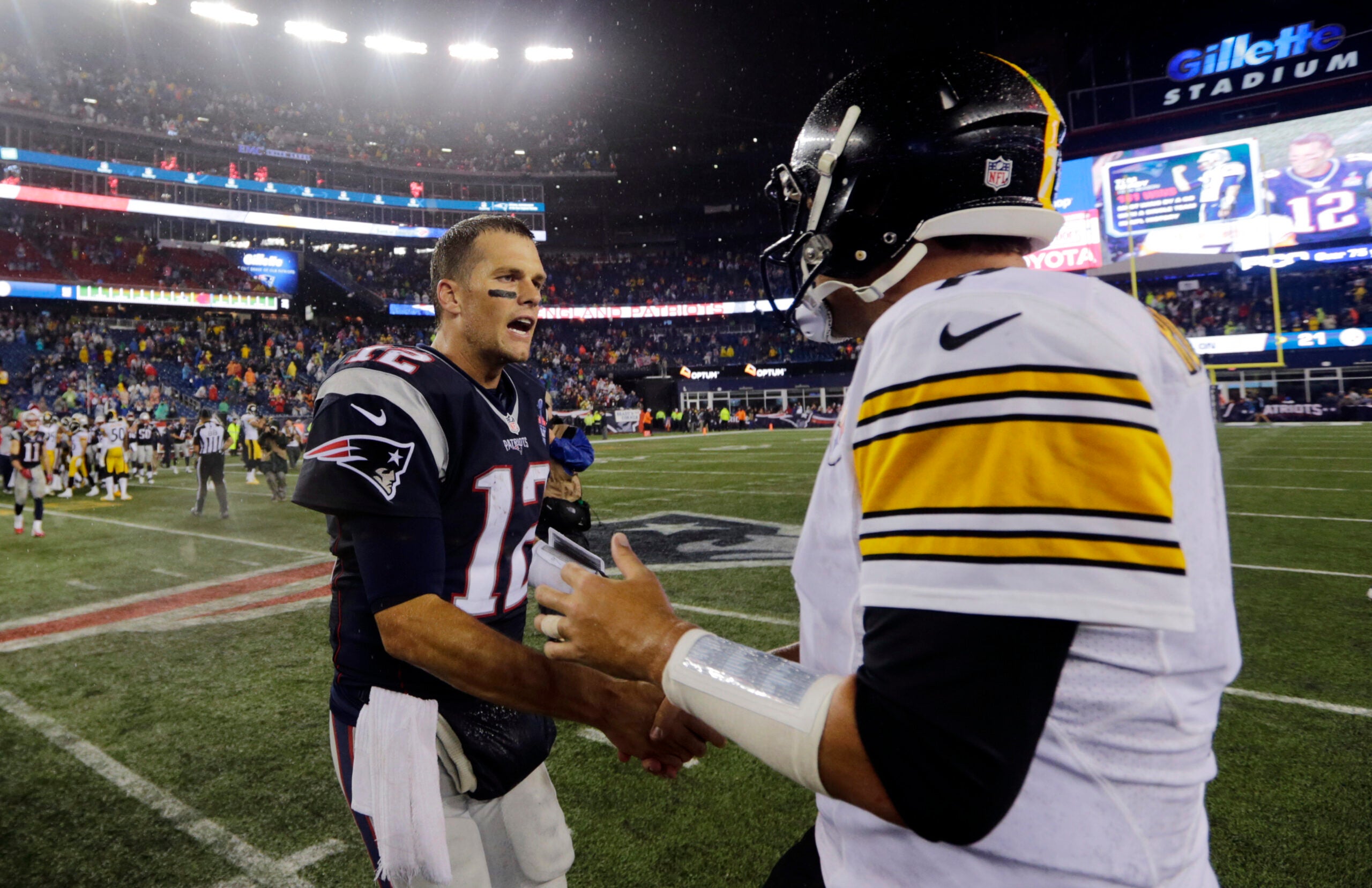 WATCH: Ben Roethlisberger Asks Tom Brady For His Jersey Before