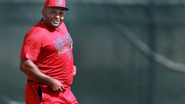 Red Sox 3B Pablo Sandoval arrives to spring training with