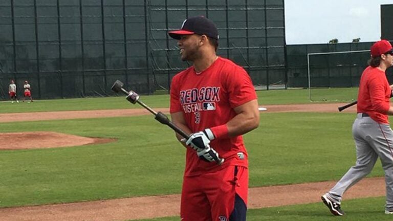 Yoan Moncada looks jacked at Red Sox camp