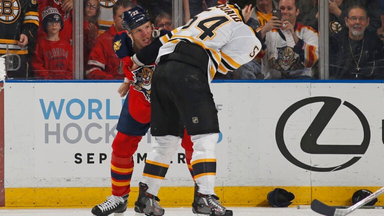 Watch Former Teammates Shawn Thornton And Adam Mcquaid Fight