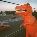 Orange dinosaur, Saugus