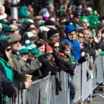 A crowd at the South Boston St. Patrick's Day Parade