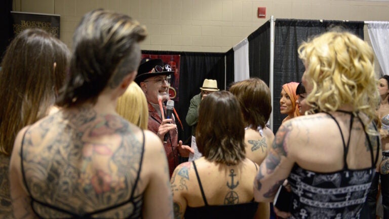 This is what the 2016 Boston Tattoo Convention looked like from the inside