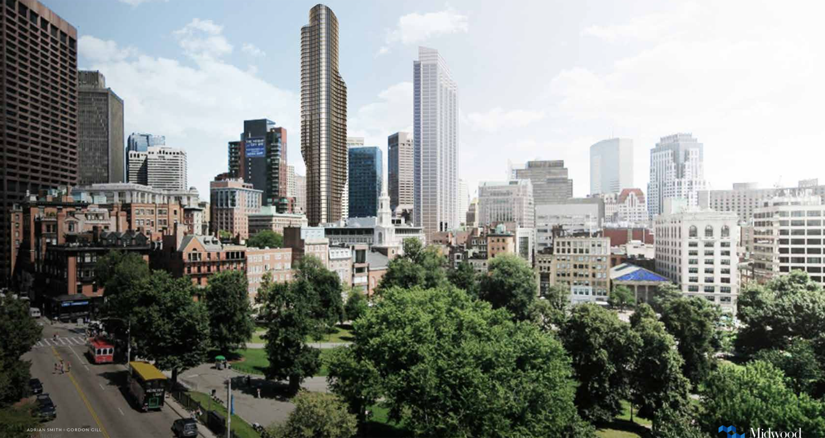 How a newly proposed Downtown Crossing tower would change Boston's skyline