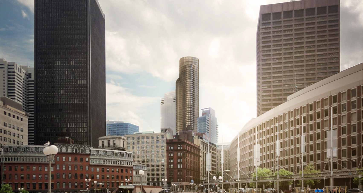 How a newly proposed Downtown Crossing tower would change Boston's skyline