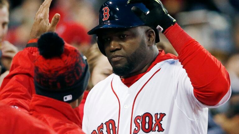 Watch: David Ortiz gifts Derek Jeter a custom-made Red Sox jersey