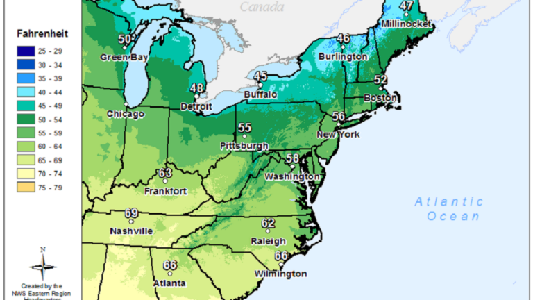 Highs Wednesday April 13th 2016