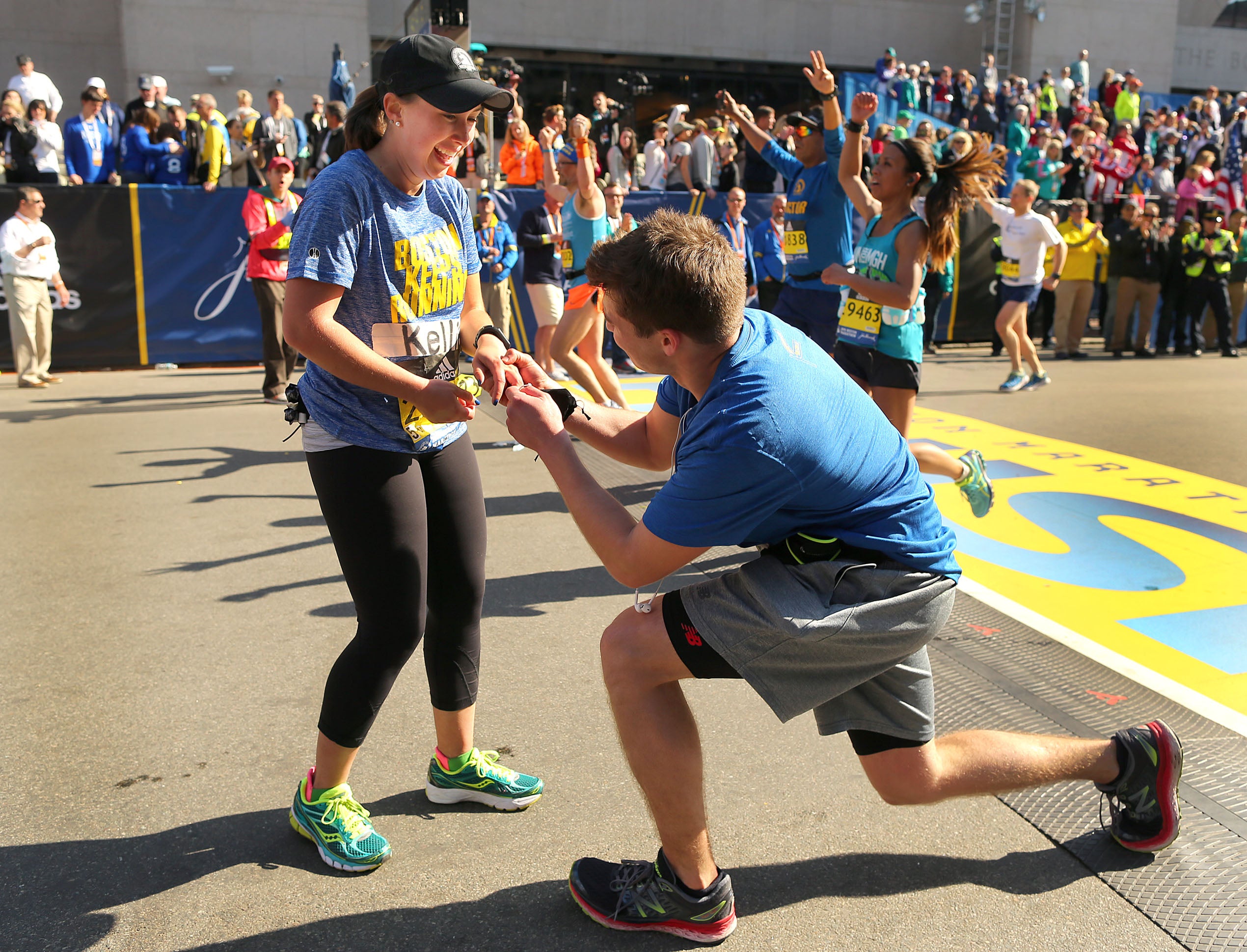 Marathon victim throws first pitch as Boston slowly heals