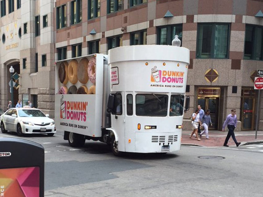 This Dunkin’ Donuts truck is peak Boston