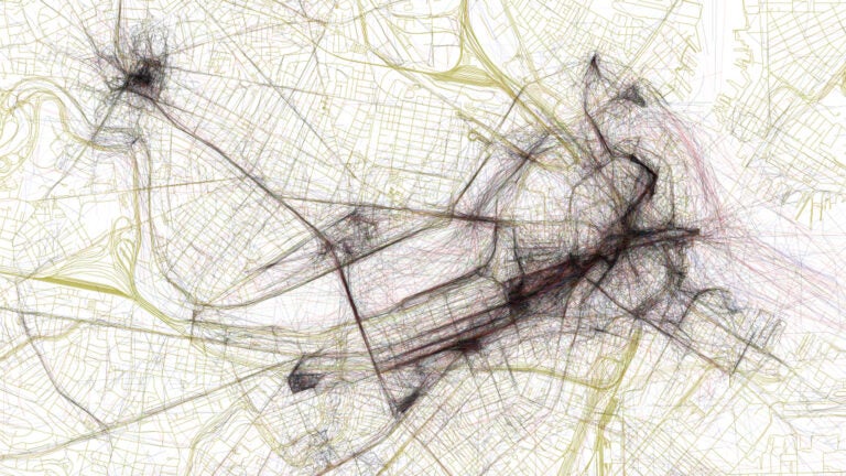 Where people in Boston take the most photos, shown in one map