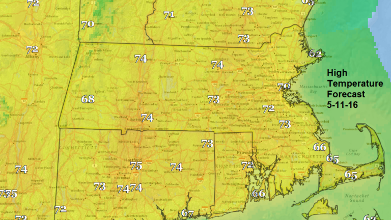 High temperature forecast May 11th