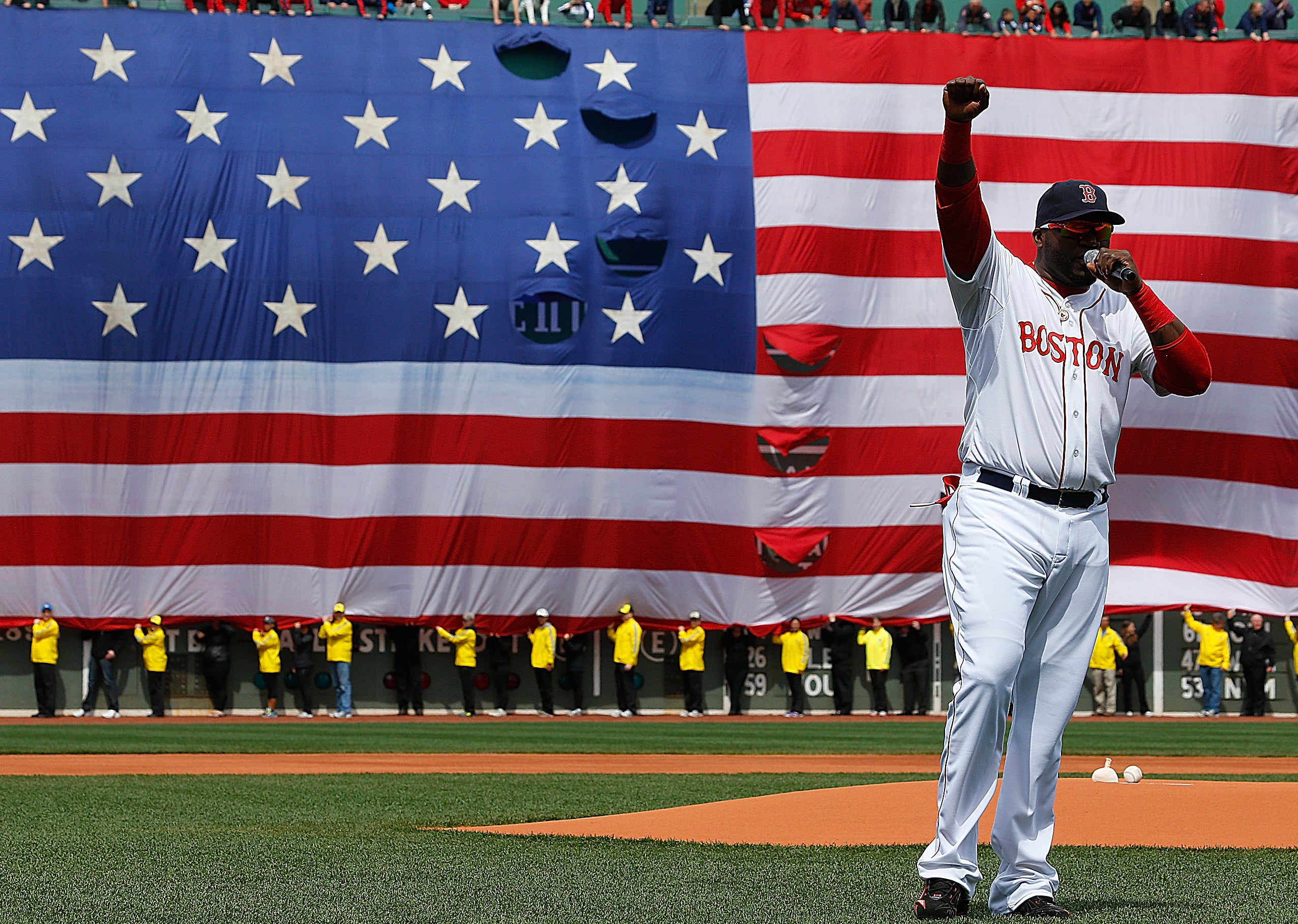 You're F*cking Right David Ortiz Will Reenact His Speech for Wahlberg's  Boston Bombing Movie