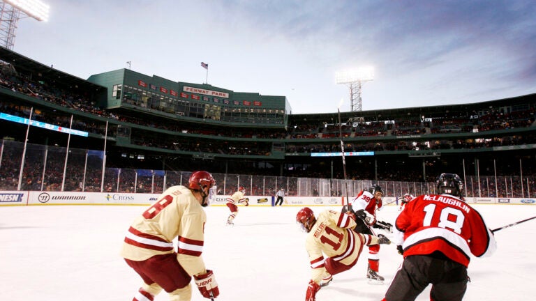 Fenway winter doubleheader, Sports