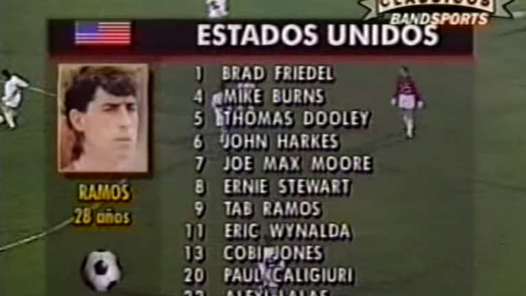 This was US Soccer's starting lineup for the 1995 Copa America