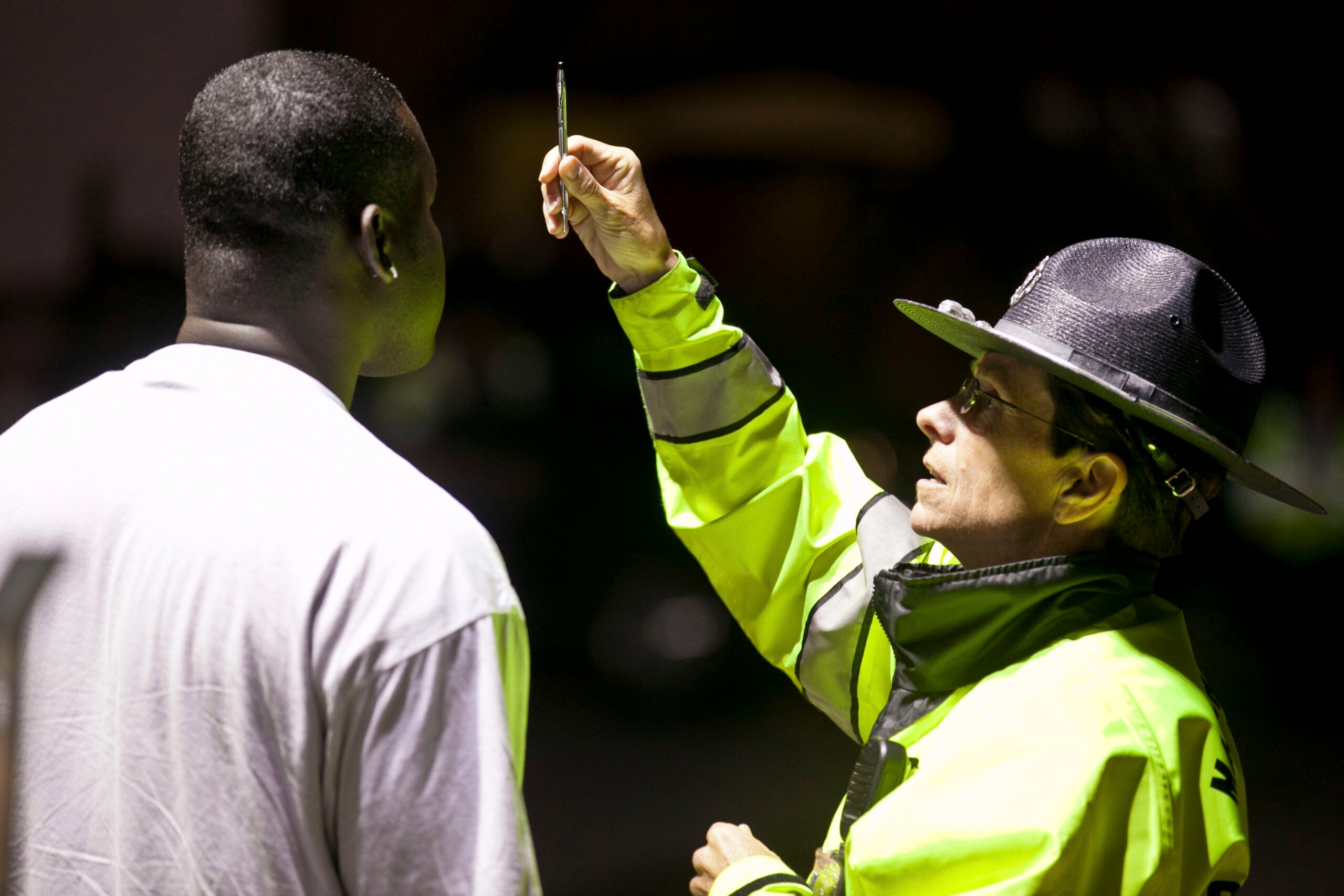 These officers are specially trained to tell when a driver is high—even