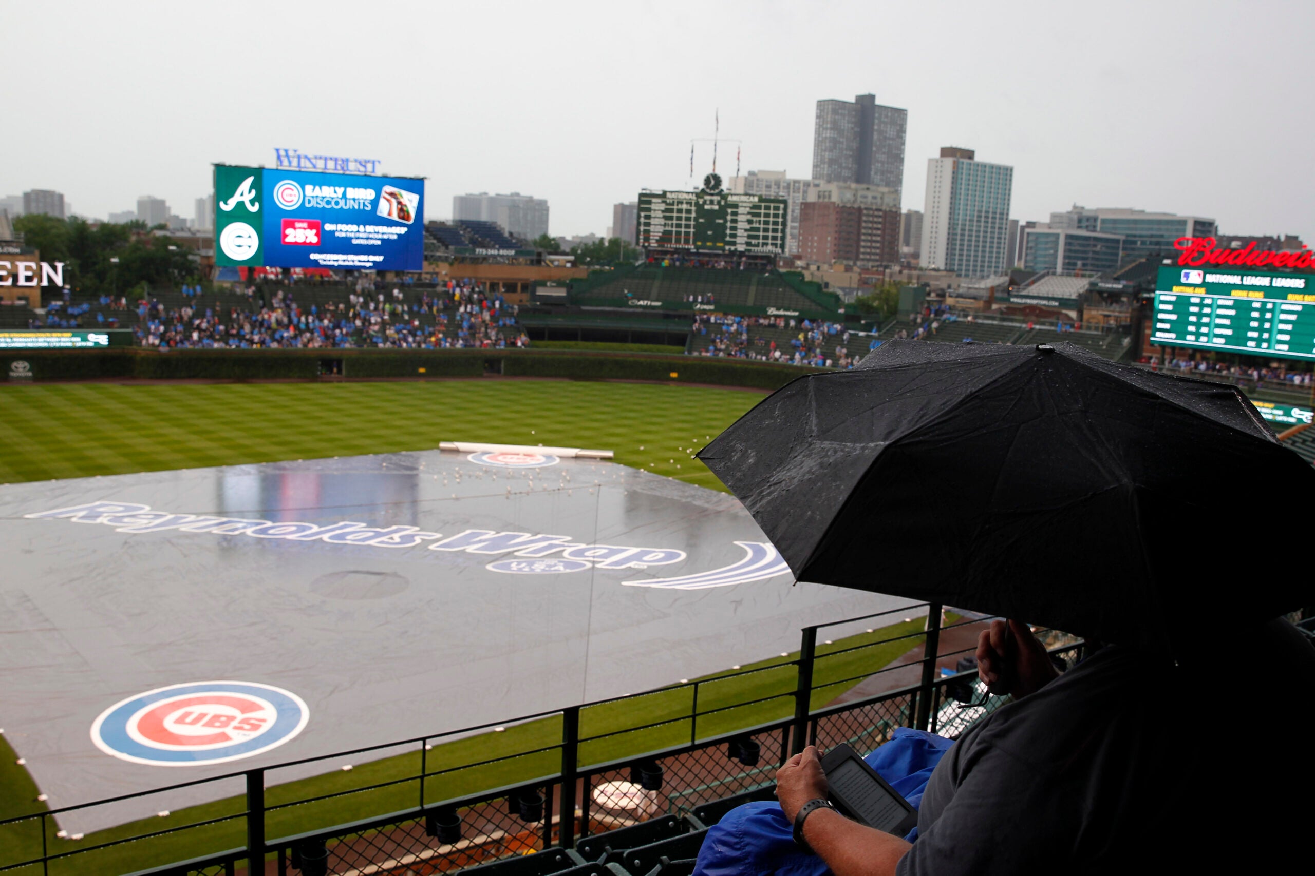 Wrigley Field's bleachers are completely gone