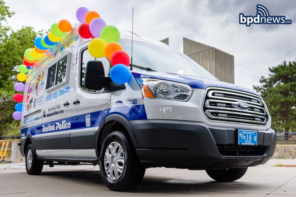 Boston police unveil newest addition to fleet An ice cream truck