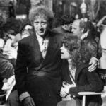 Gene Wilder and Gilda Radner in Beacon Hill on the set of 'Hanky Panky' on August 25, 1981.