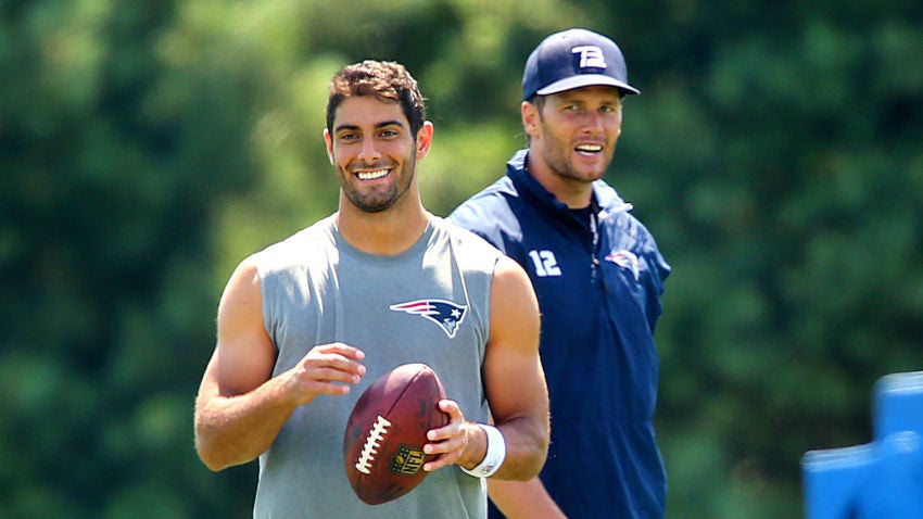 Twitter has the hots for Tom Brady's backup Jimmy Garoppolo - Outsports