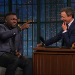 Seth Meyers and David Ortiz.